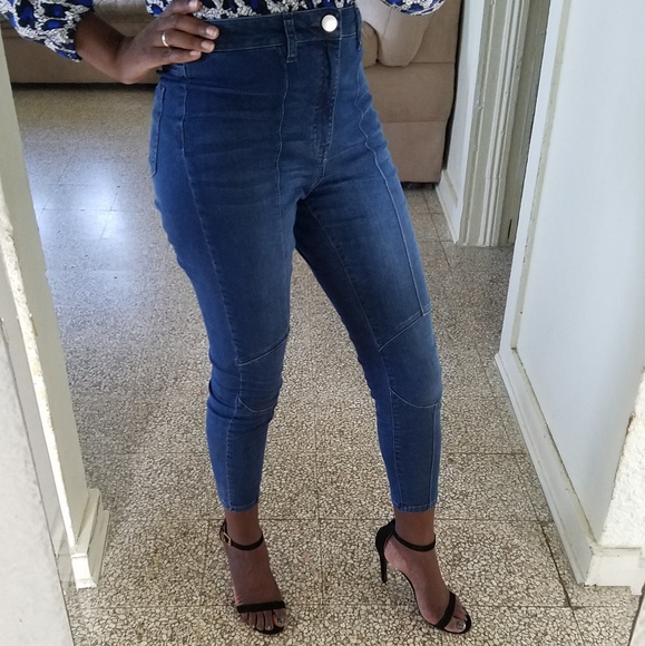 🔴FINAL SALE! ASOS Design Ridley Moto Knee Jeans - Picture 7 of 7